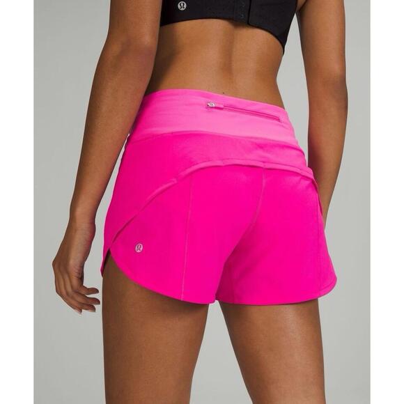 Pants - Lululemon shorts womens 4 pink speed up athletic preppy workout running sporty